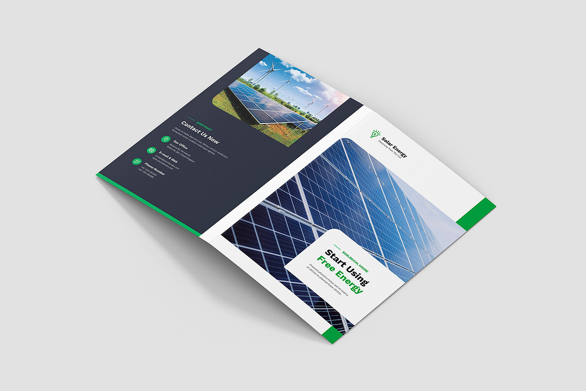 Solar Energy Brochure Bi-Fold Canva, a Brochure Template by artbart (Photo 3 of 8)