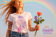 Sapphic Serenity WLW Illustrations, a Person Illustration by Anna Babich (Thumbnail 2 of 10)