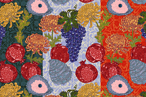 Pomegranate Grape Chrysanthemum