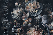 Dark Floral Luxury Wallpaper, a Wallpaper Graphic by paper aesthetic (Thumbnail 1 of 9)