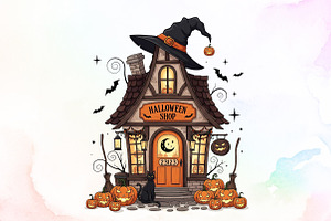 Halloween Shop Png,Funny Halloween P, an Illustration by Sublimation Artist