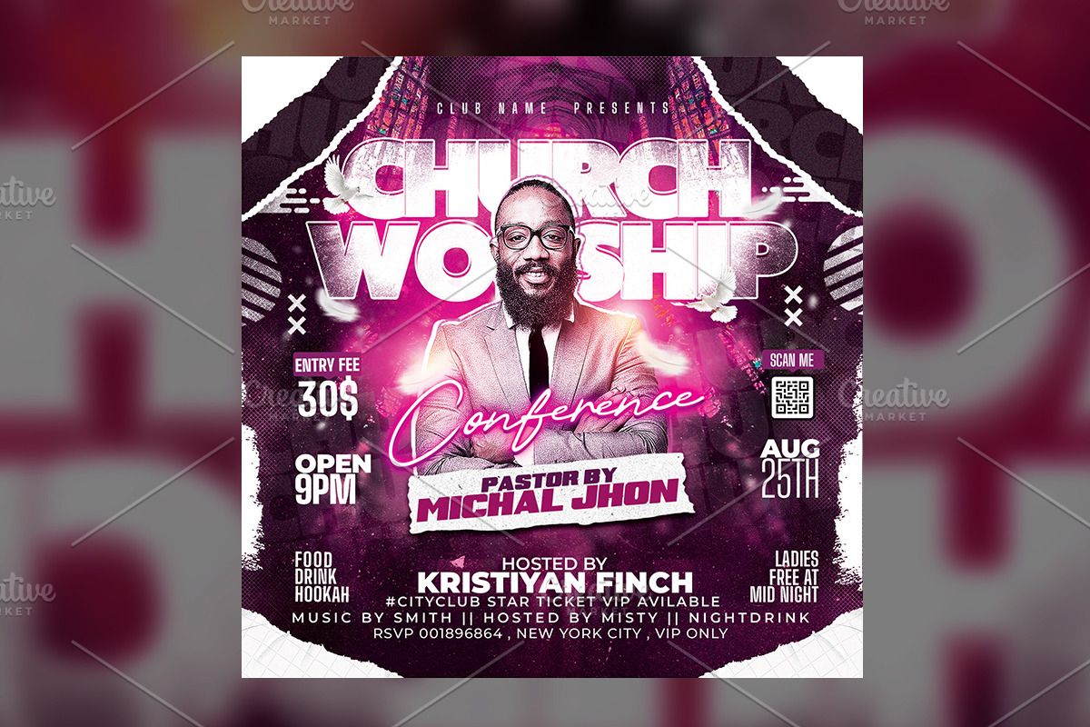 Church Flyer Template, a Flyer Template by RTXdesinger99 (Photo 3 of 3)