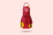 Red bib apron mockup, a Mask Mockup by Viswal Studio (Thumbnail 2 of 2)