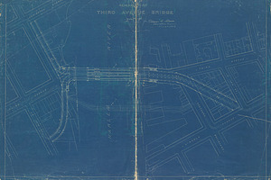 Antique Urban Plan Blueprints