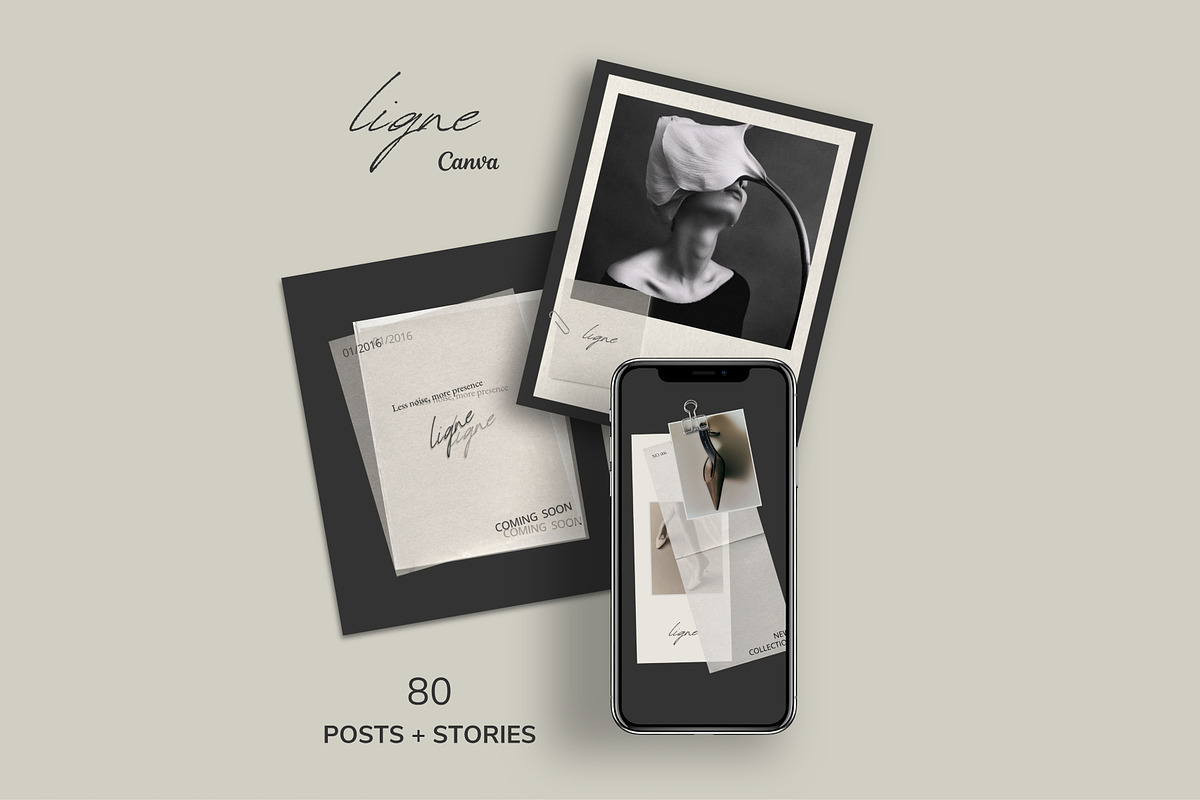 Aesthetic Paper Mockup IG + Stories, a Social Media Template by Studio Suvelle (Photo 2 of 9)