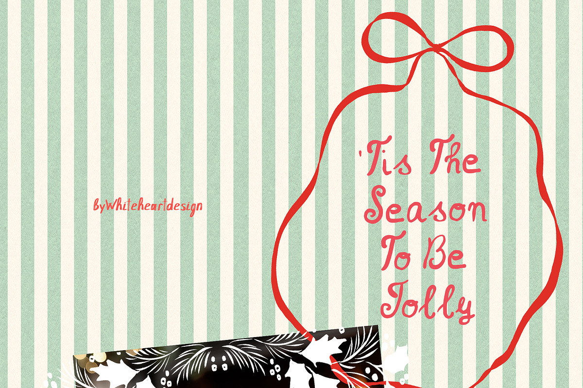 Christmas Frames Borders Templates, a Decorative Illustration by whiteheartdesign (Photo 9 of 24)