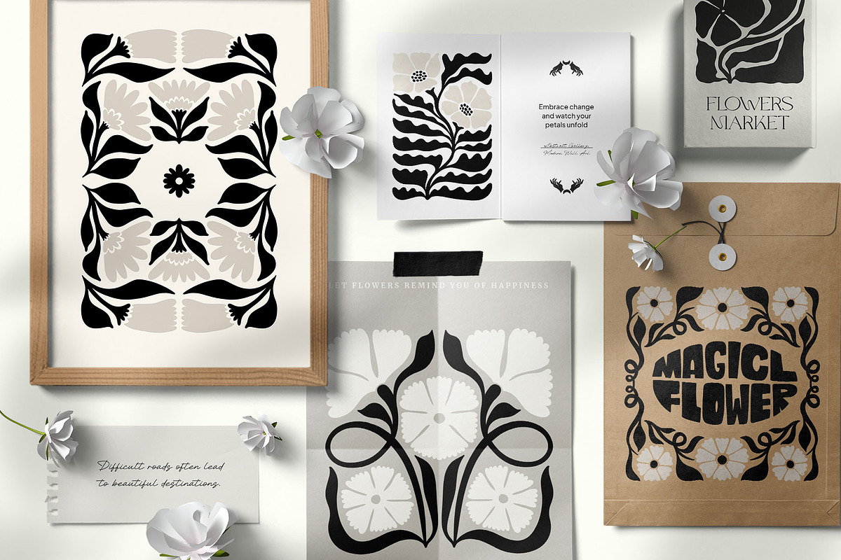 Dark Flowers. 2 | Wall Art Creator, an Object Graphic by Leleka.Store (Photo 2 of 18)