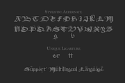 Archdale Blackletter: Vintage Bold, a Blackletter Font by Mofr 24 (Thumbnail 6 of 8)