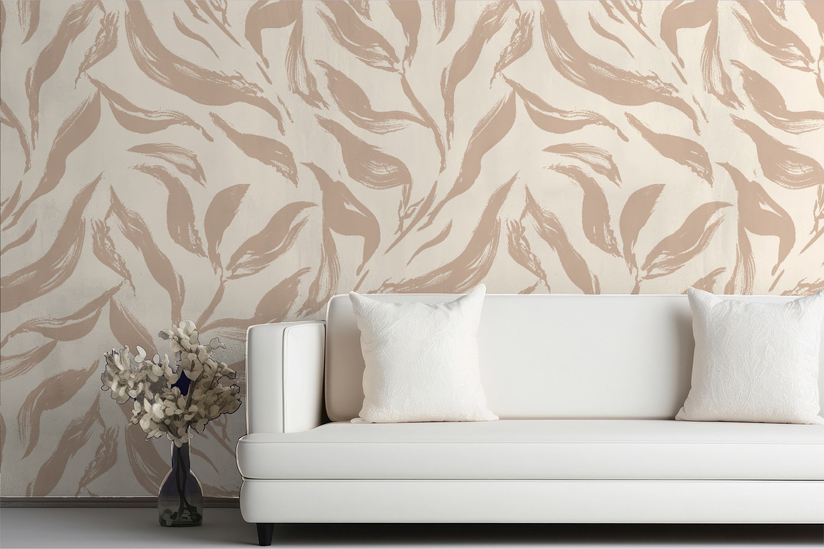 Hand Painted Leaves, a Wallpaper Graphic by MalyskaStudio (Photo 6 of 6)