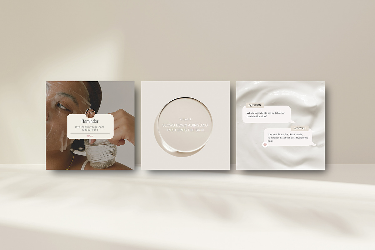 CANVA / Skin Care Social Media Pack, a Social Media Template by Simple có (Photo 3 of 12)