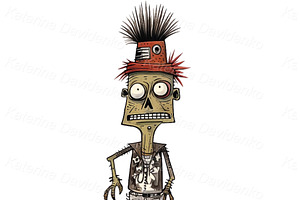 Cartoon Zombie Stickers, Undead PNG