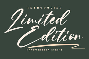 Limited Edition Signature Script LS