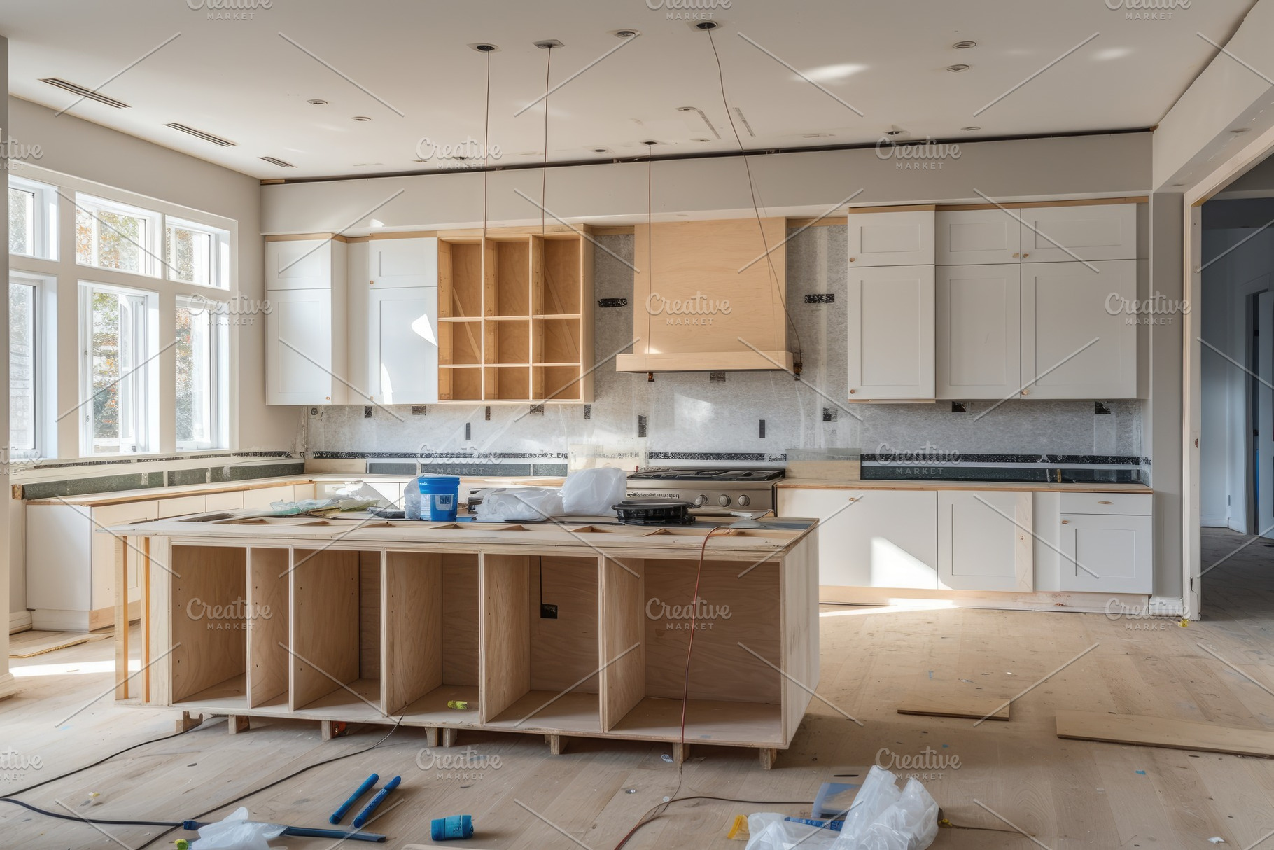 Wooden Kitchen Renovation, A Complet, a Photo by Iftikhar Alam