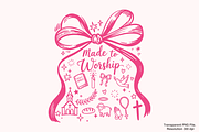Made to Worship PNG, an Object Graphic by Clipart Bloom (Thumbnail 1 of 3)