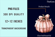 Aesthetic Coquette Pumpkin PNG, an Illustration by SinaCreation (Thumbnail 6 of 7)