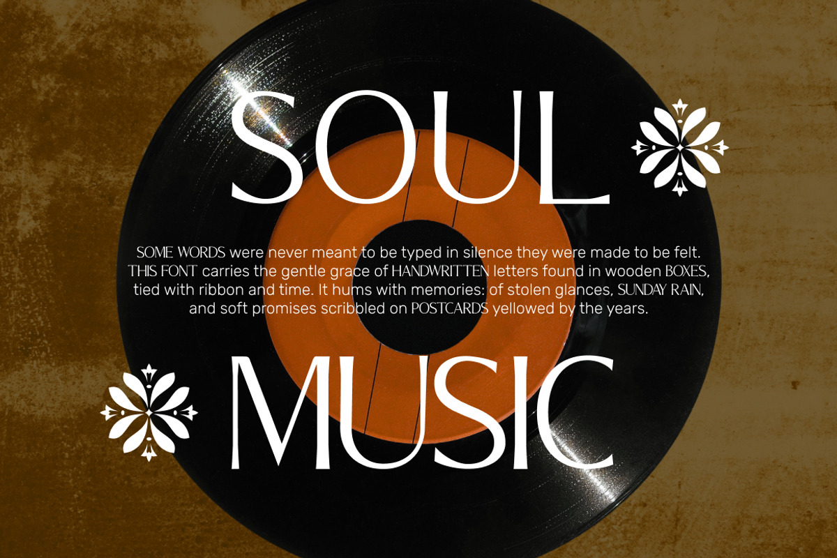 Alba Ophezia Romantic Vintage Font, a Sans Serif Font by Vadovastd (Photo 6 of 8)