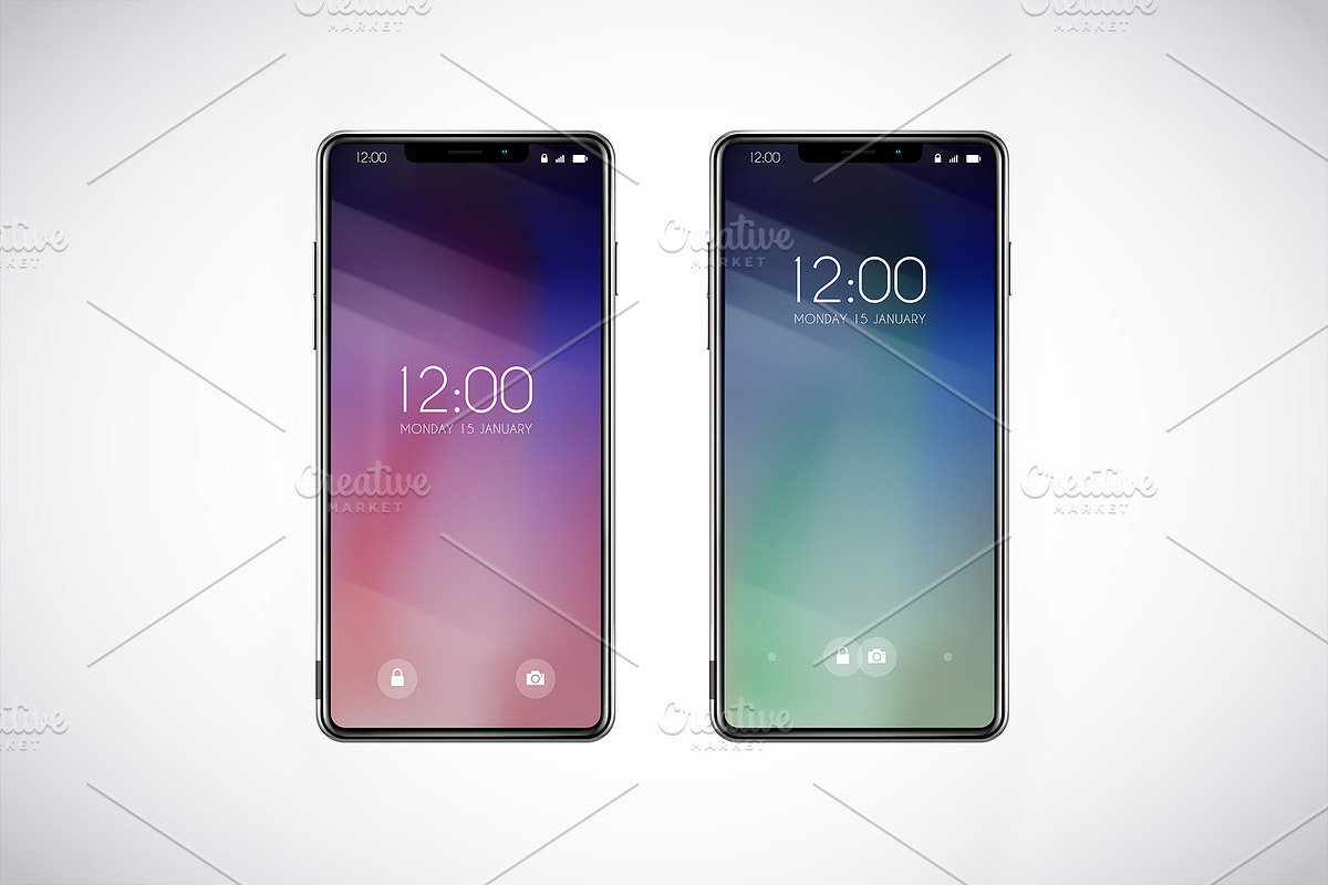 Smartphone Mock-Ups. Foldable screen, an iPhone Mockup by George Rod (Photo 2 of 5)