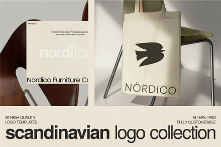 Scandinavian Logo Kit - AI, EPS, PSD