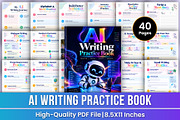AI Writing Practice Book | Writing, a Stationery Template by Mustafiz (Thumbnail 1 of 4)