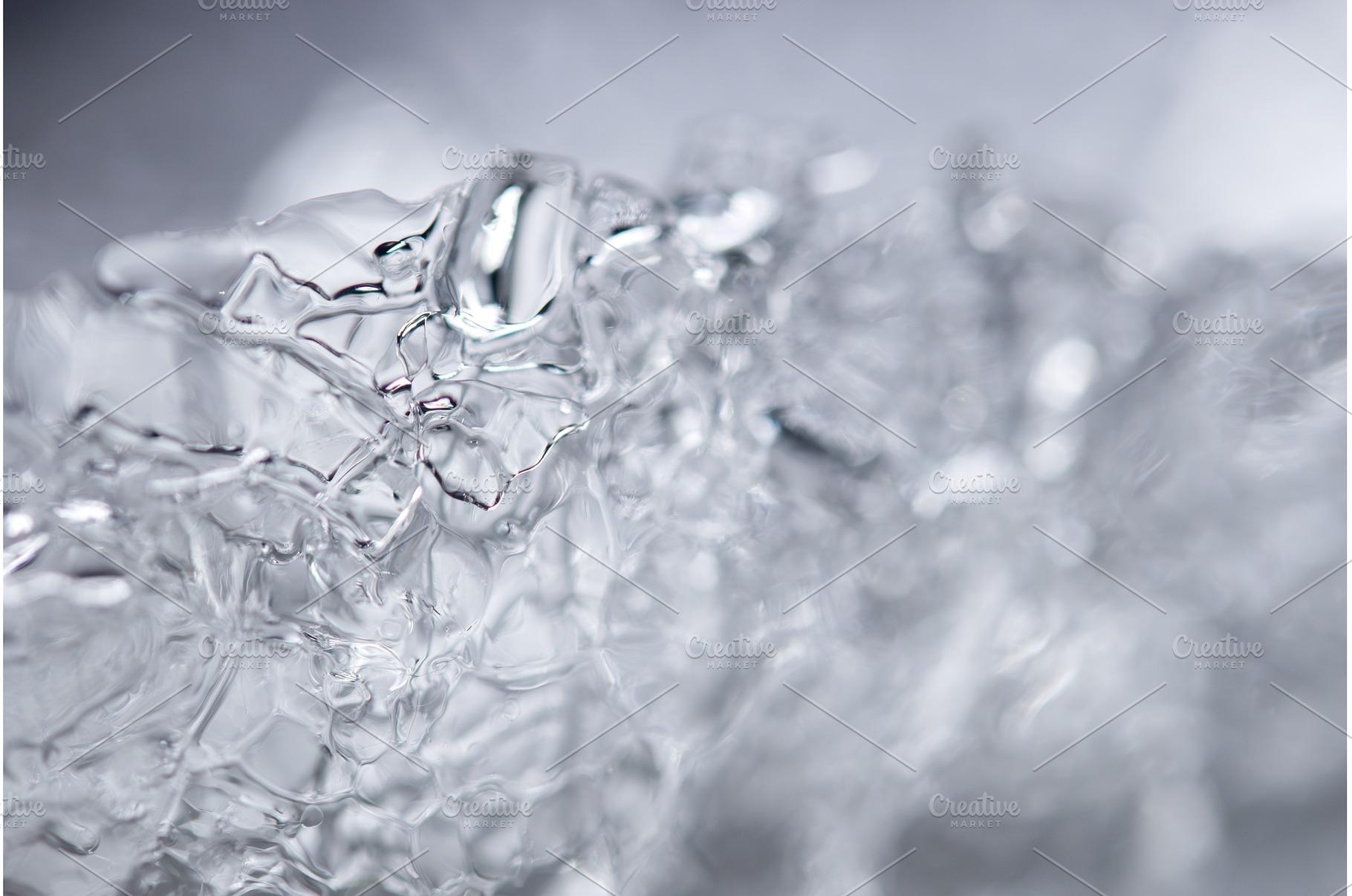 Transparent melting ice structure, a Nature Photo by Pakosta