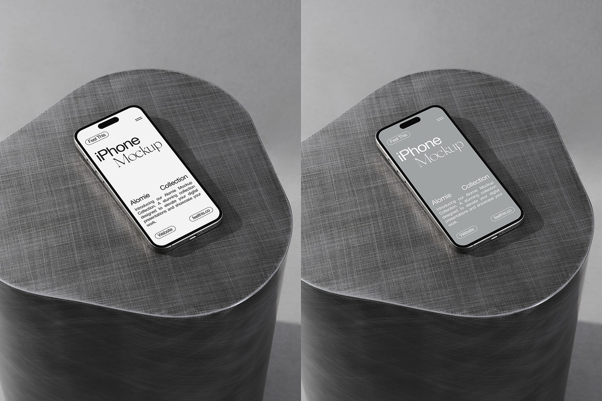 Realistic iPhone 16 Pro Mockup, an iPhone Mockup by Feel This