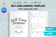 Self Care Journal Template Canva KDP, a Magazine Template by Self Publishing Magic (Thumbnail 1 of 2)