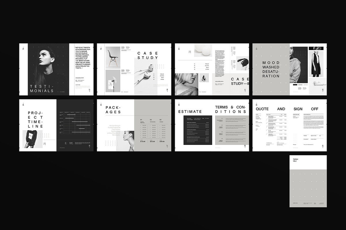 Minimalism Proposal Design Template, a Brochure Template by ArtisanaAura (Photo 15 of 15)
