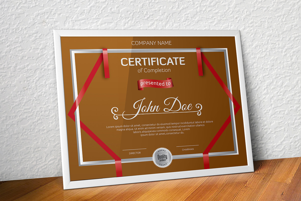 Certificate Word | PSD | AI, a Stationery Template by Curve Design (Photo 2 of 3)