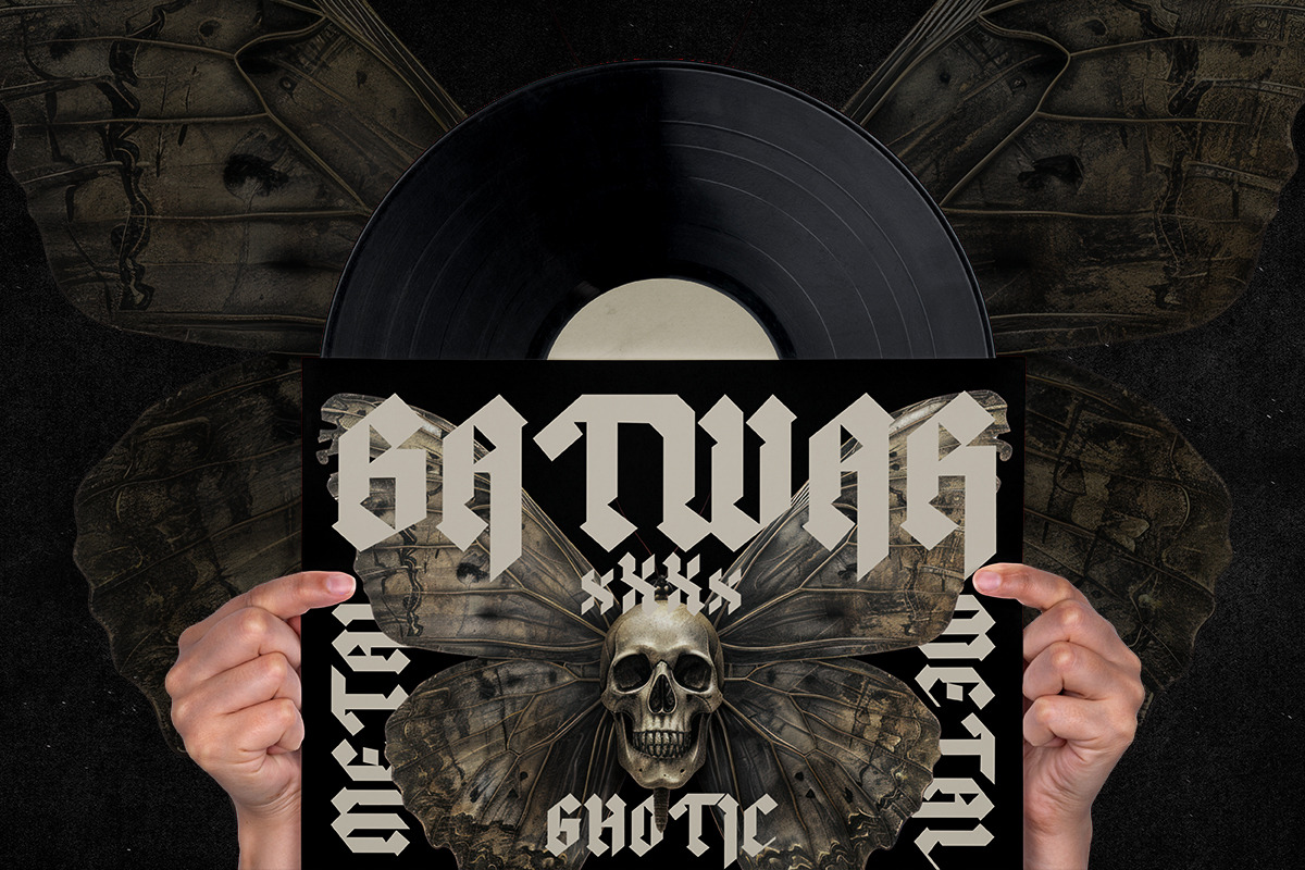 Maygers – Modern Gothic Blackletter, a Blackletter Font by RYS Design Studio (Photo 7 of 12)