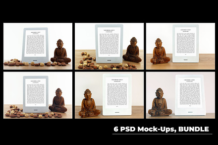 E-Book Reader,6 PSD Mock-Ups, BUNDLE