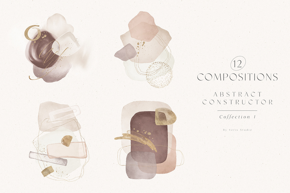 Abstract Natural Watercolor Shapes, a Texture Graphic by Veris Studio (Photo 7 of 14)