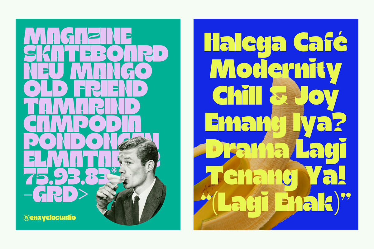 Ragikon - Playful & Chunky Font, a Sans Serif Font by Enxyclo Studio (Photo 2 of 17)