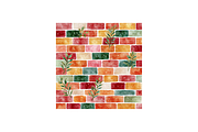 Christmas Brick Backgrounds Images, a Decorative Illustration by PcuDesigns Illustrations (Thumbnail 2 of 3)