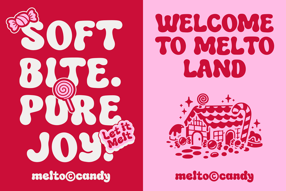 Melto Candy - Bold Display Font, a Font by Studio Moara (Photo 11 of 13)