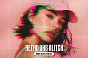 Retro VHS Glitch Photo Effect, a Layer Style Add-On by iDoodle Studio (Thumbnail 1 of 5)