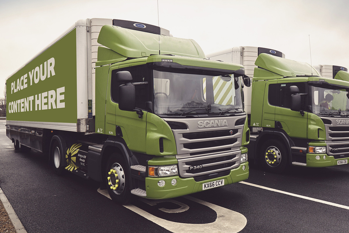 Truck Trailer Mockup Bundle #1, a Mockup by vraiana (Photo 24 of 26)