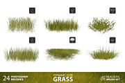 Grass Photoshop Brushes, a Brush Add-On by Mohamed Saber (Thumbnail 2 of 6)