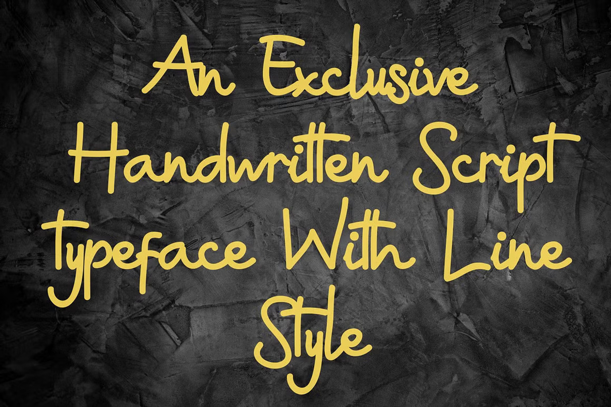 A Distraction: Handwritten Font, a Handwritten Font by GearShift (Photo 3 of 6)