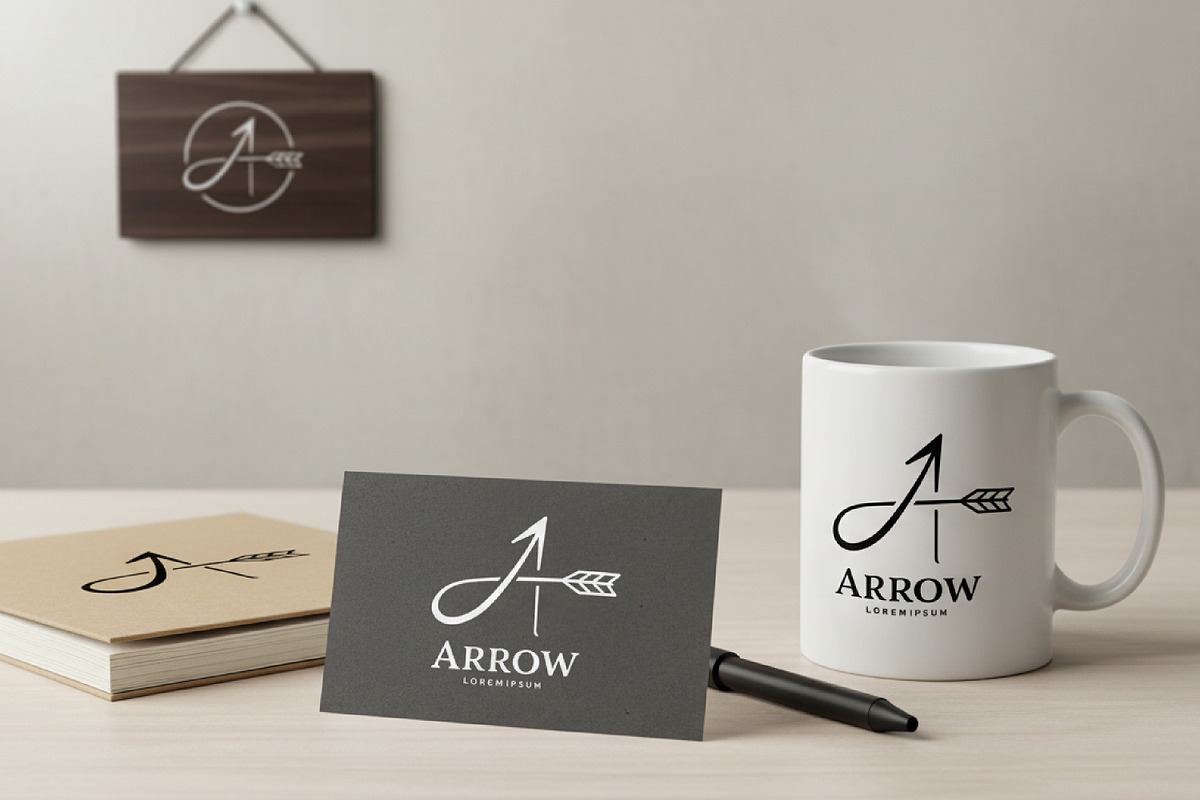 Letter A combined with an arrow, a Branding & Logo Template by Saba Vector (Photo 2 of 3)