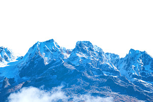 Mountains range with peaks in snow, a Nature Photo by Vapi