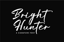 Bright Hunter - Signature Font