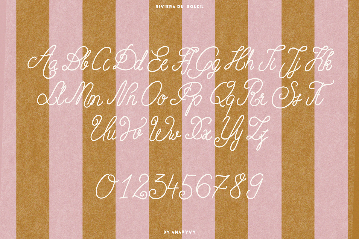 Riviera Du Soleil Font Duo, a Script Font by ana & yvy (Photo 13 of 17)