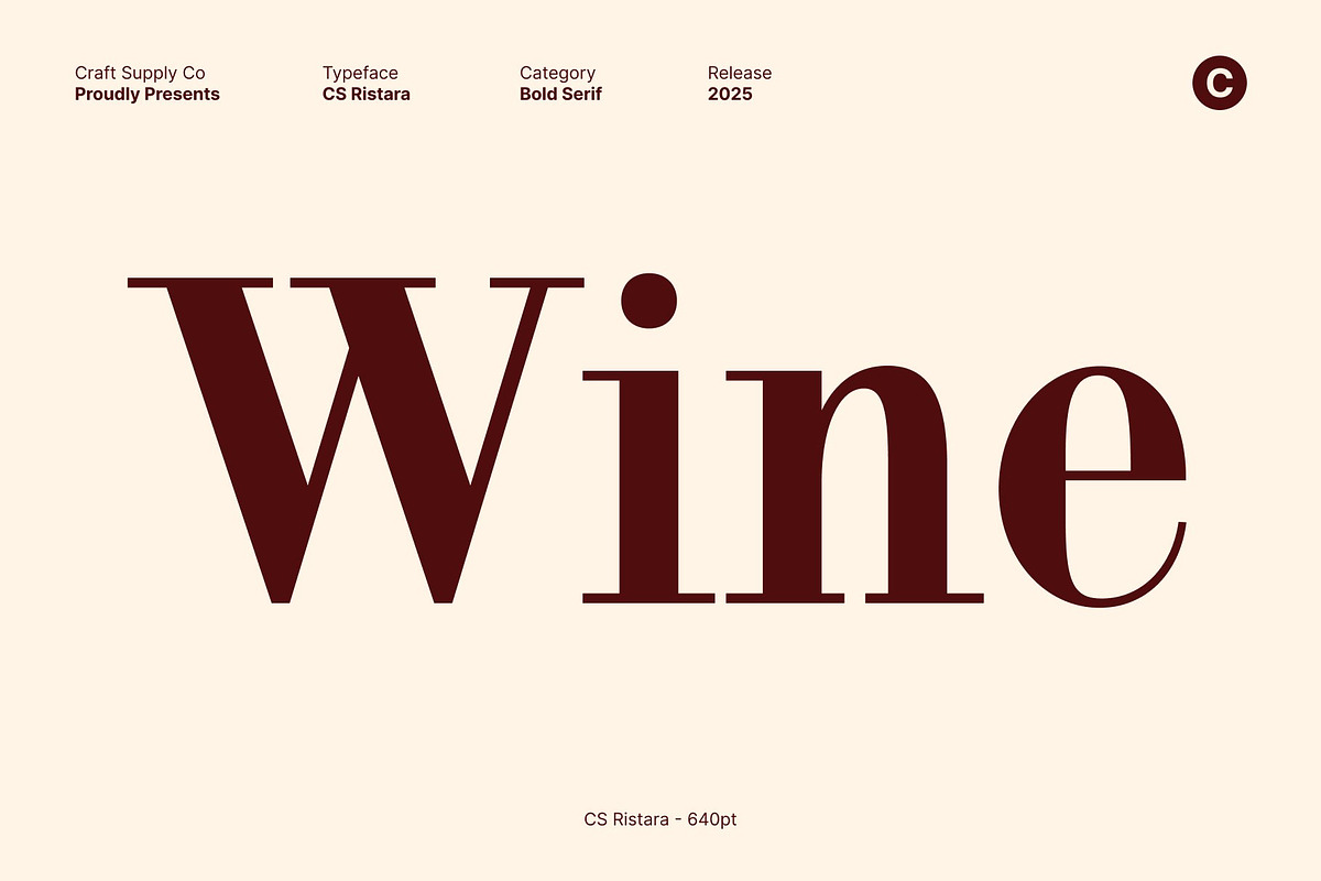CS Ristara – Classic Serif Font, a Serif Font by Craft Supply Co. (Photo 2 of 8)