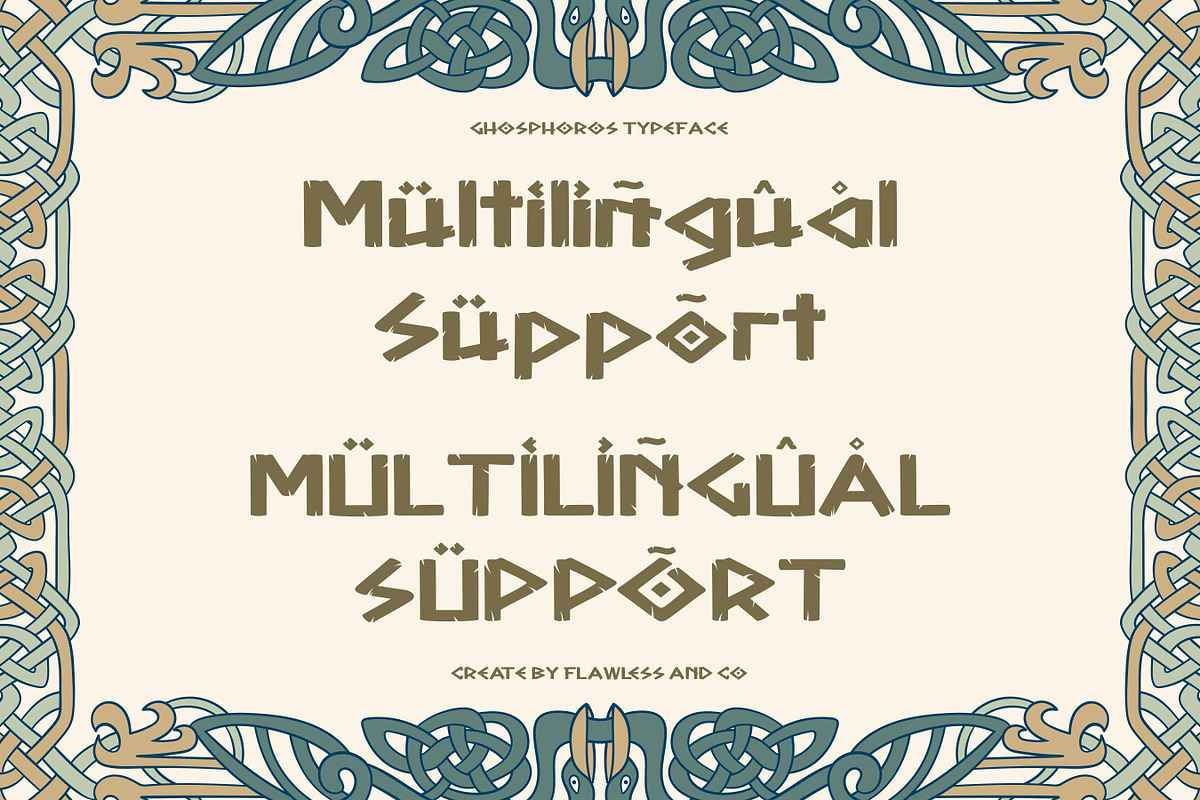 Ghosphoros - Game Font, a Font by Flawless And Co (Photo 10 of 10)