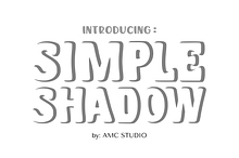 Simple Shadow - Shadow Font Types