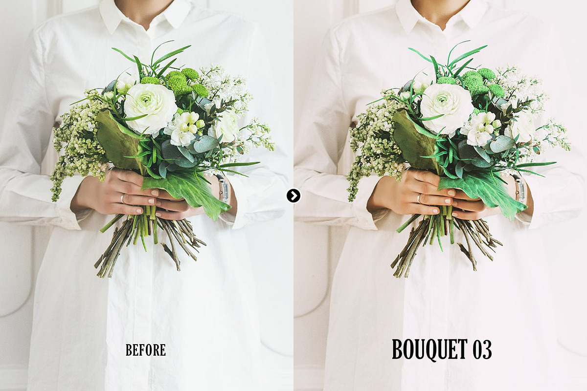 Bouquet Wedding Action for Photoshop, an Action Add-On by skybluecreative (Photo 3 of 9)