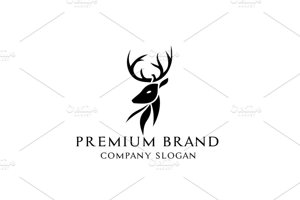 Premium Deer Logo - Mock-Up & Vector, a Branding & Logo Template by Multiple (Photo 2 of 5)