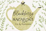 Blackberry Macarons // Font Trio, a Script Font by PeachCreme (Thumbnail 9 of 9)