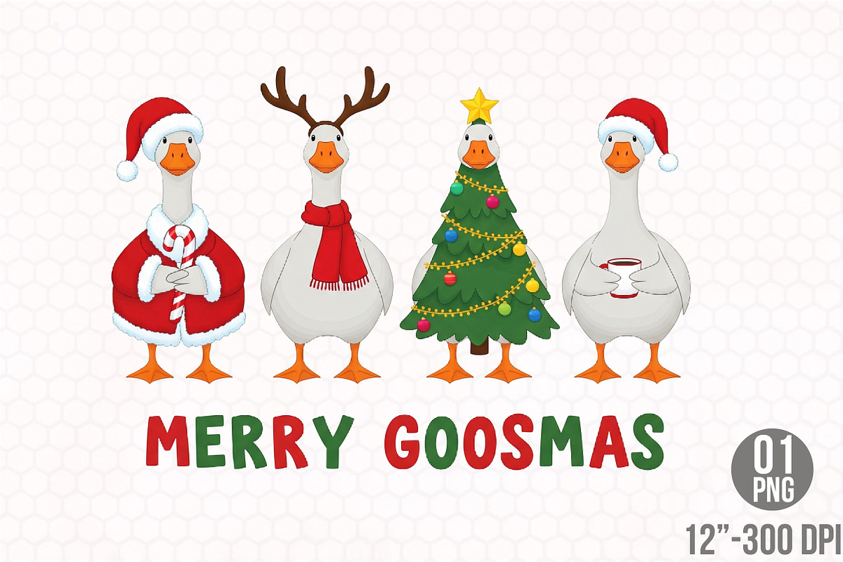 Funny Christmas Png Silly Goose, a Graphic by Designking (Photo 1 of 4)