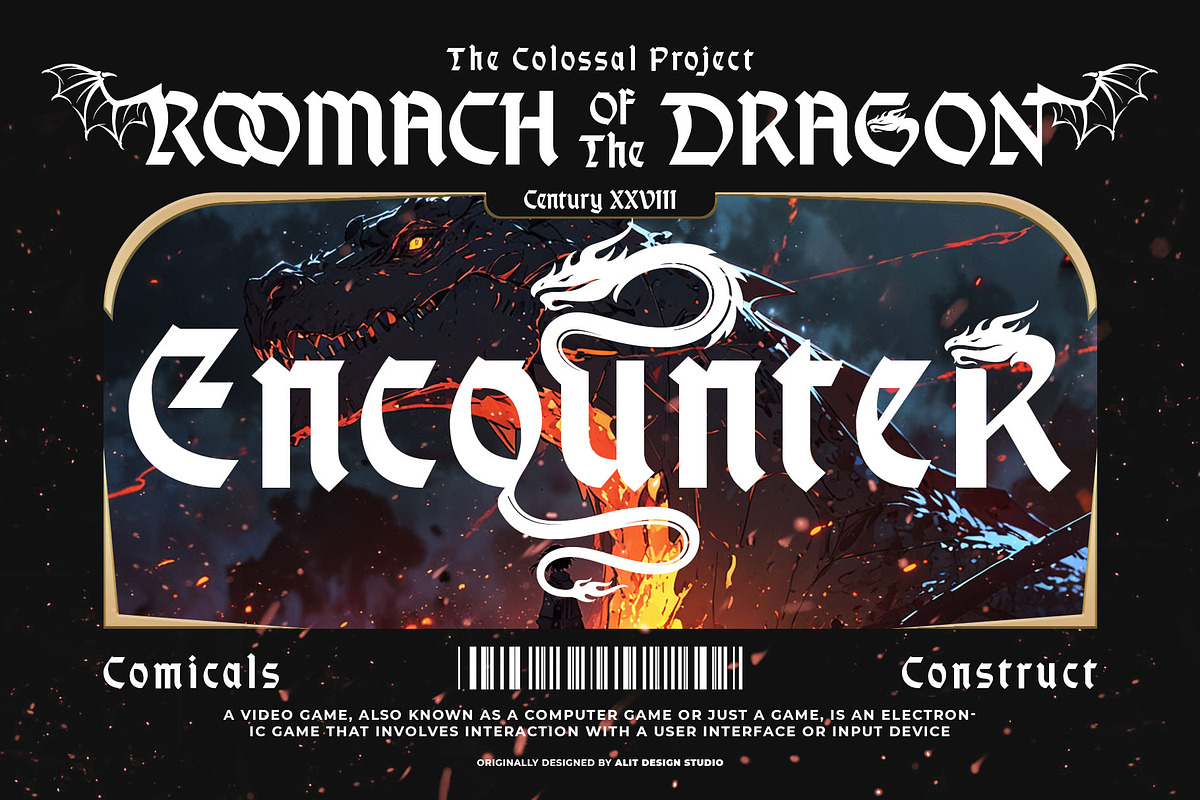 Burst Hydra Font, a Blackletter Font by alit design (Photo 10 of 17)